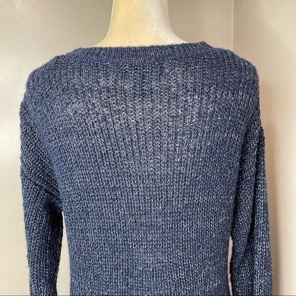 Forever 21 Women WrapKnit Sweater Deep V Neck Size 0X Crossover - Picture 4 of 12